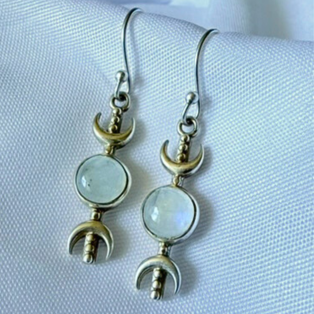 Crafty Moonstone Earrings