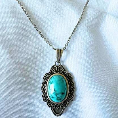 Wise Mercurial Turquoise Necklace