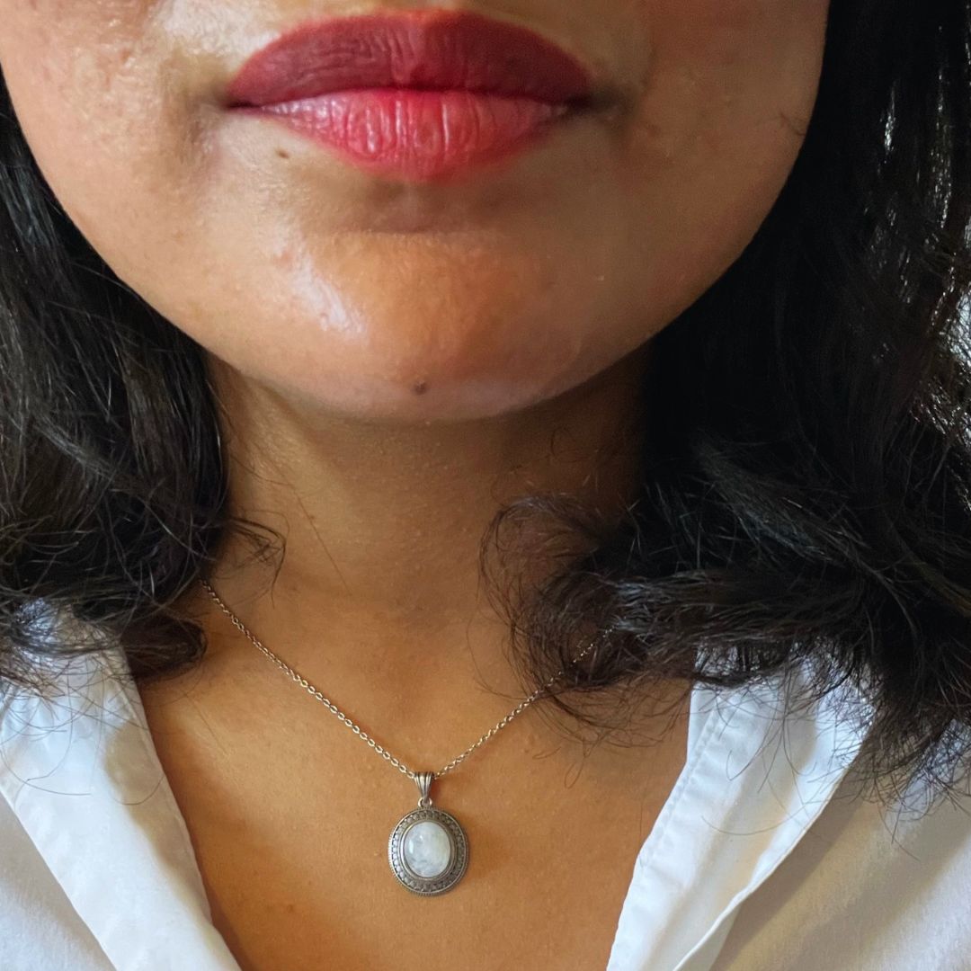 Natural Moonstone Serenity Necklace