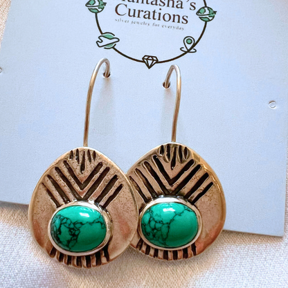 Ocean Blue Turquoise Earrings