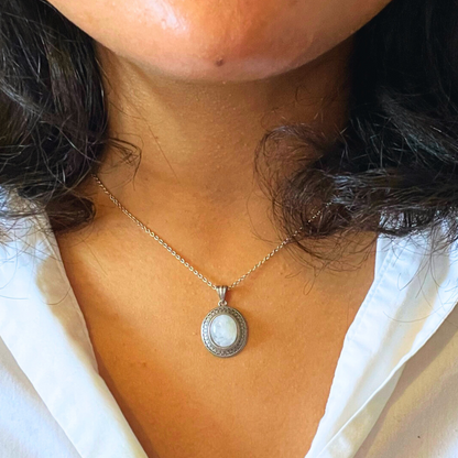 Natural Moonstone Serenity Necklace