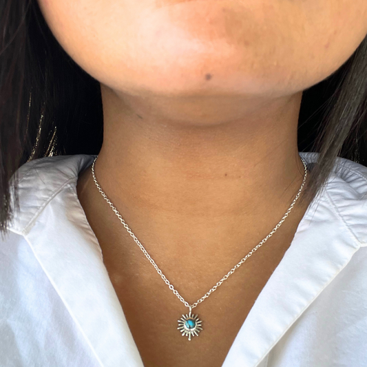 Sunlit Copper Turquoise Necklace