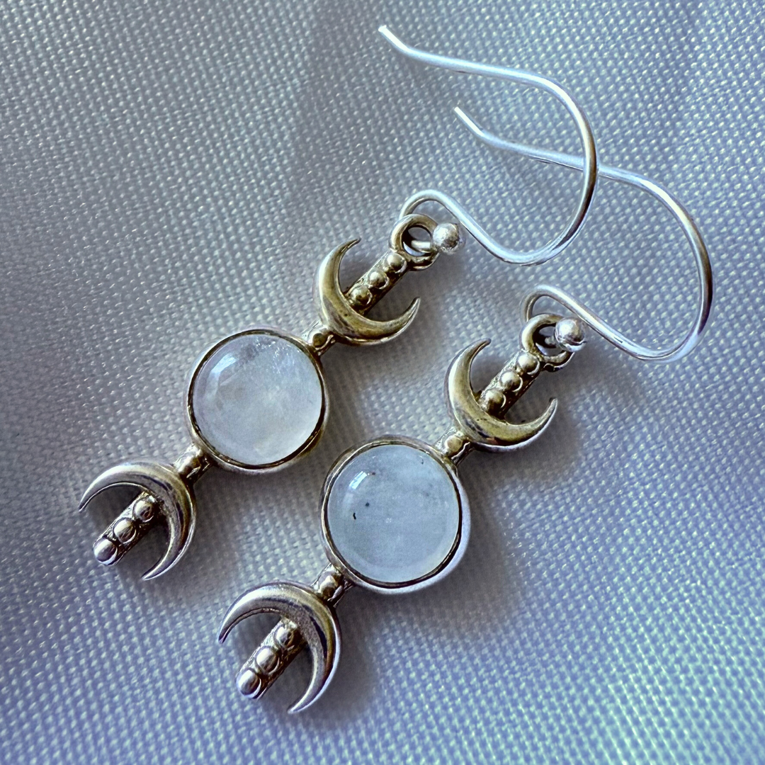 Crafty Moonstone Earrings