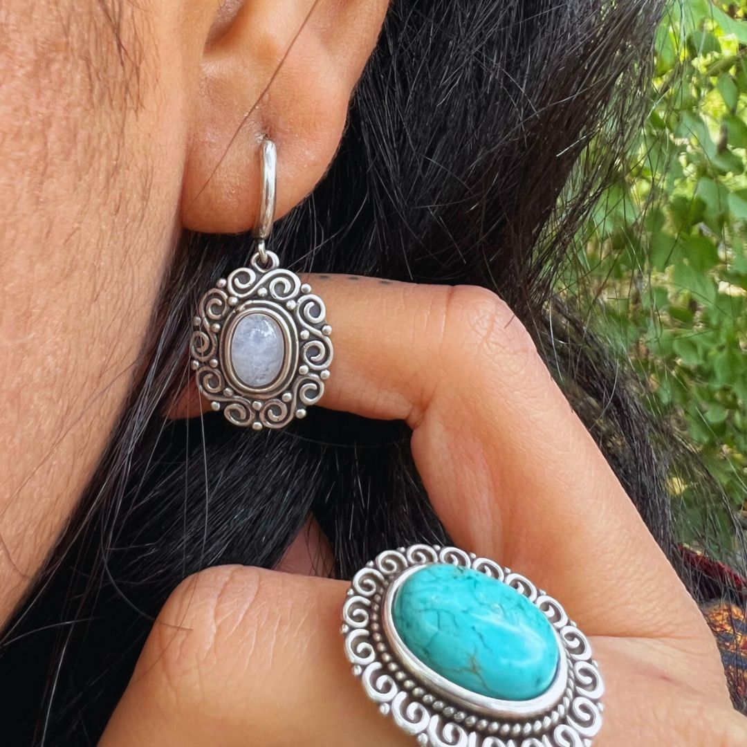 Wilderness Moonstone Earrings