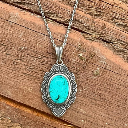 Wise Mercurial Turquoise Necklace