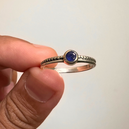 Royal Dainty Blue Sapphire Ring