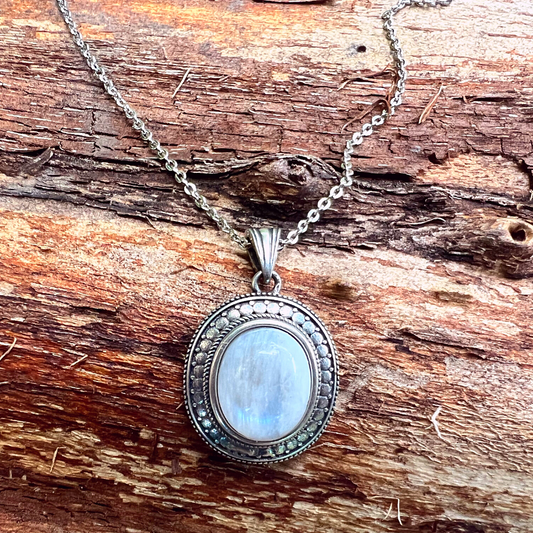 Natural Moonstone Serenity Necklace